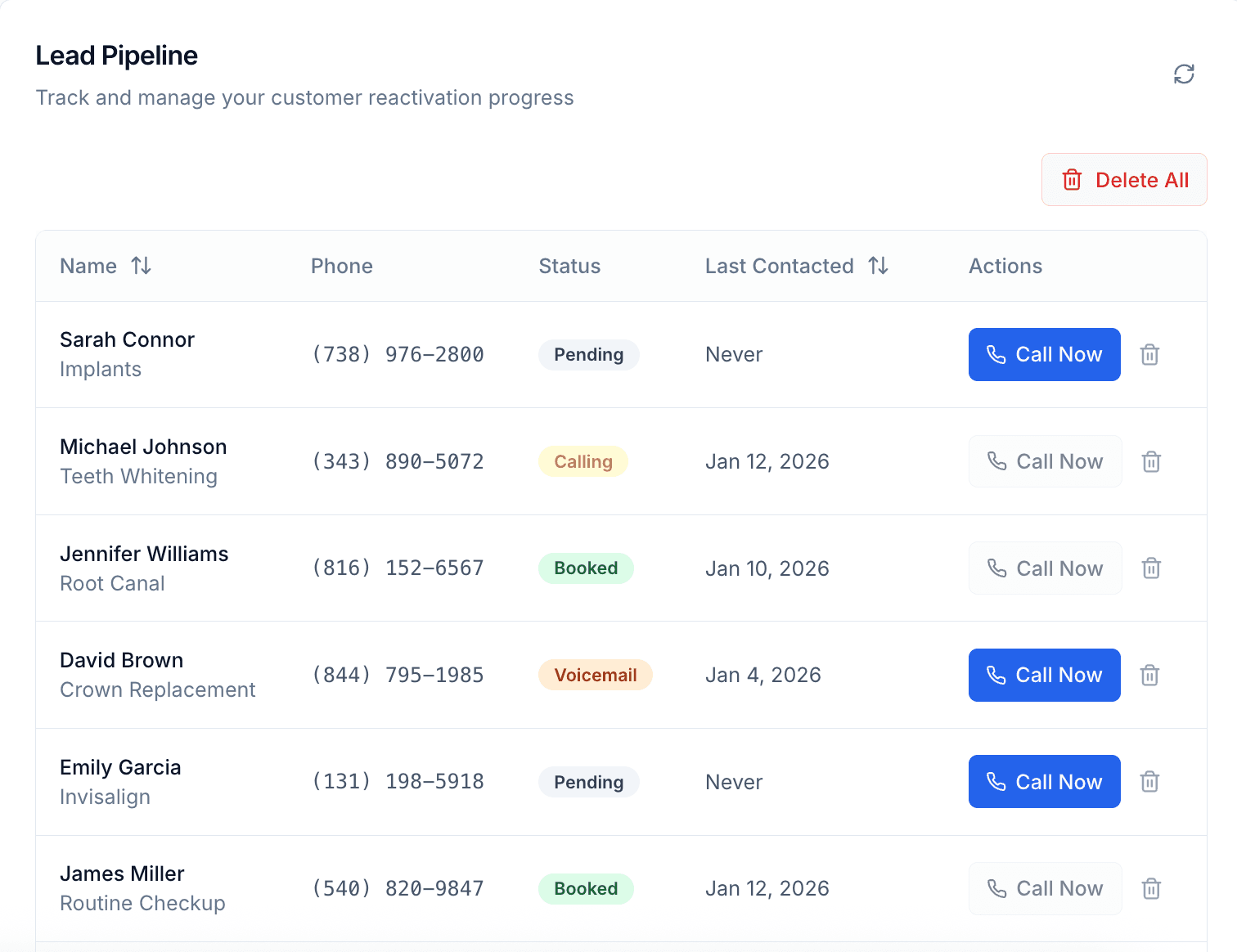 Revive AI - Autonomous Lead Reactivation Platform screenshot 3